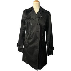 IN San Francisco Trench Coat Black Large